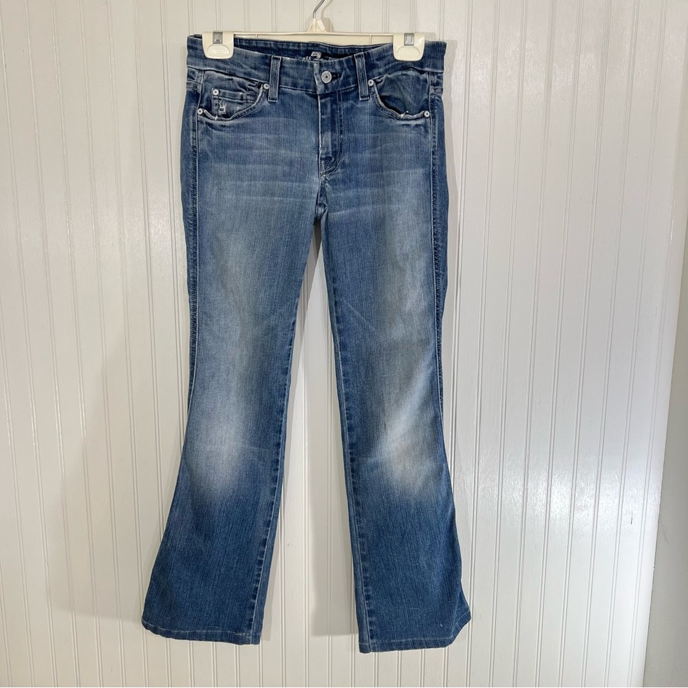 Women’s Blue Bootcut Jeans - Classic Washed Denim